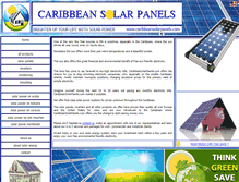 Tablet Screenshot of caribbeansolarpanels.com
